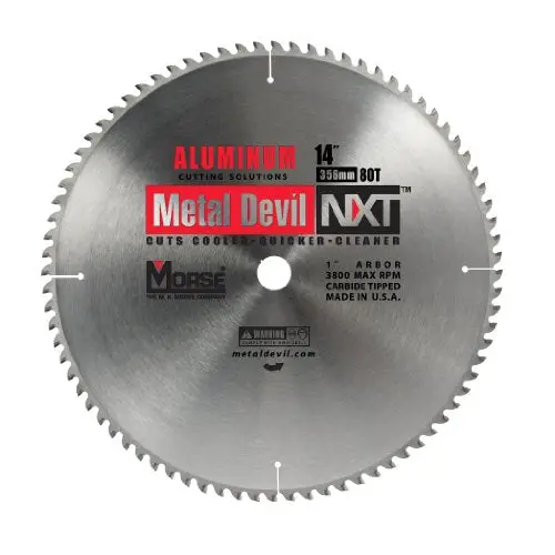 Mk Morse Csm1480Nac Aluminum-Cutting Circular Saw Blade — 14", 80 Teeth 1