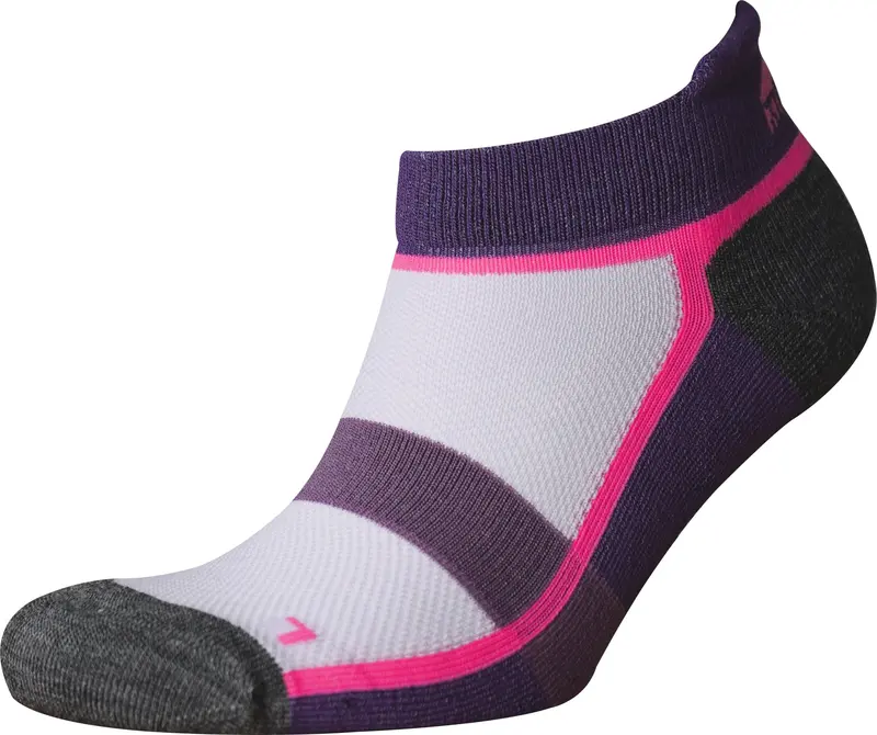 More Mile Women'S Bamboo Running Socks – Purple 1