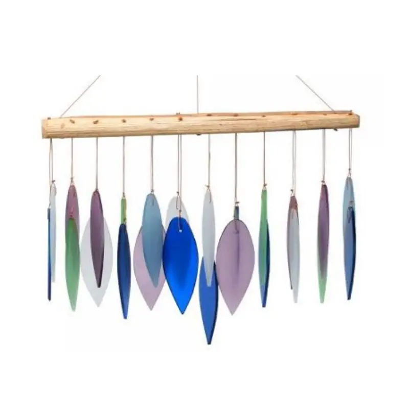 Mountain Ridge Driftwood And Glass Wind Chime 1