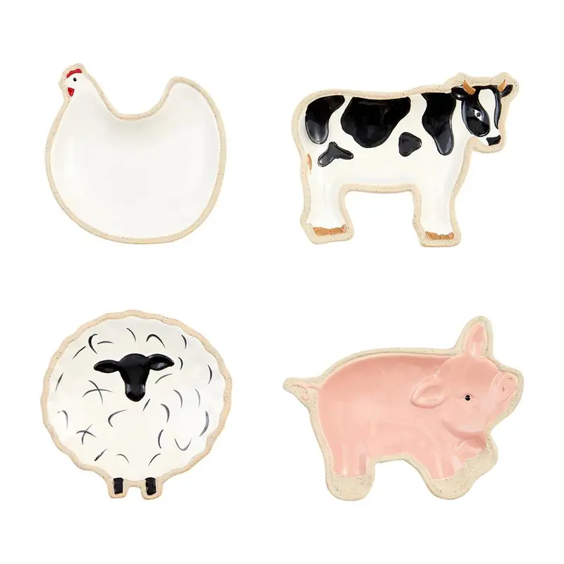 Mud Pie Farm Animal-Themed Tidbit Serving Dishes 1