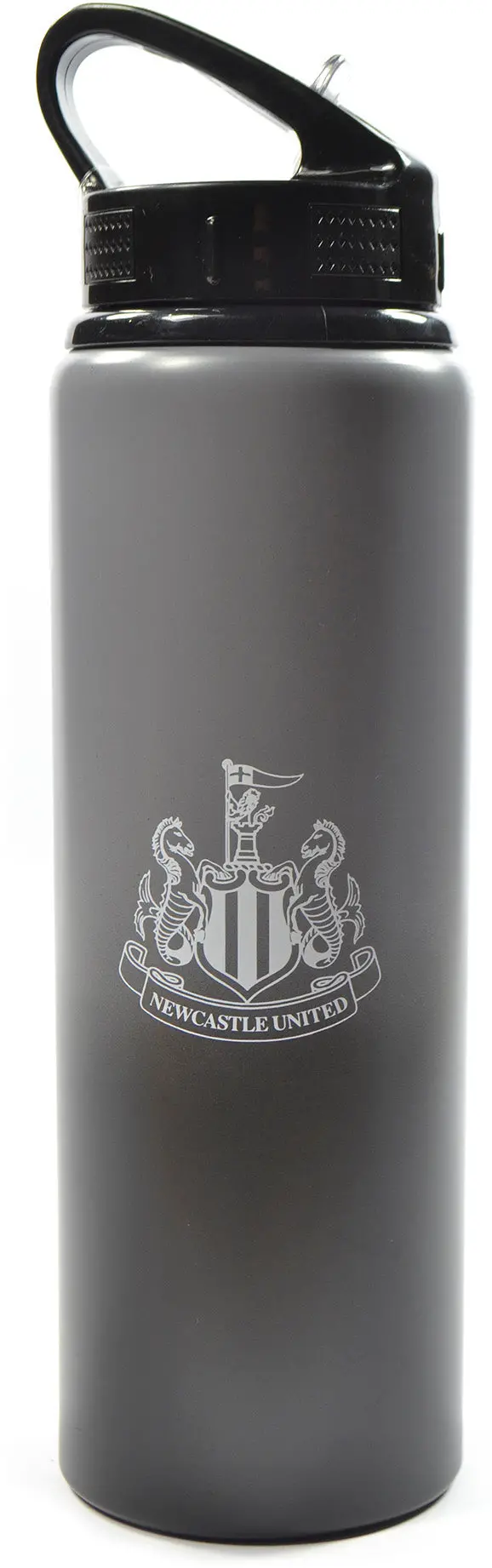 Newcastle United Fade Aluminium Water Bottle – 750Ml Sleek Black Hydration Flask 1