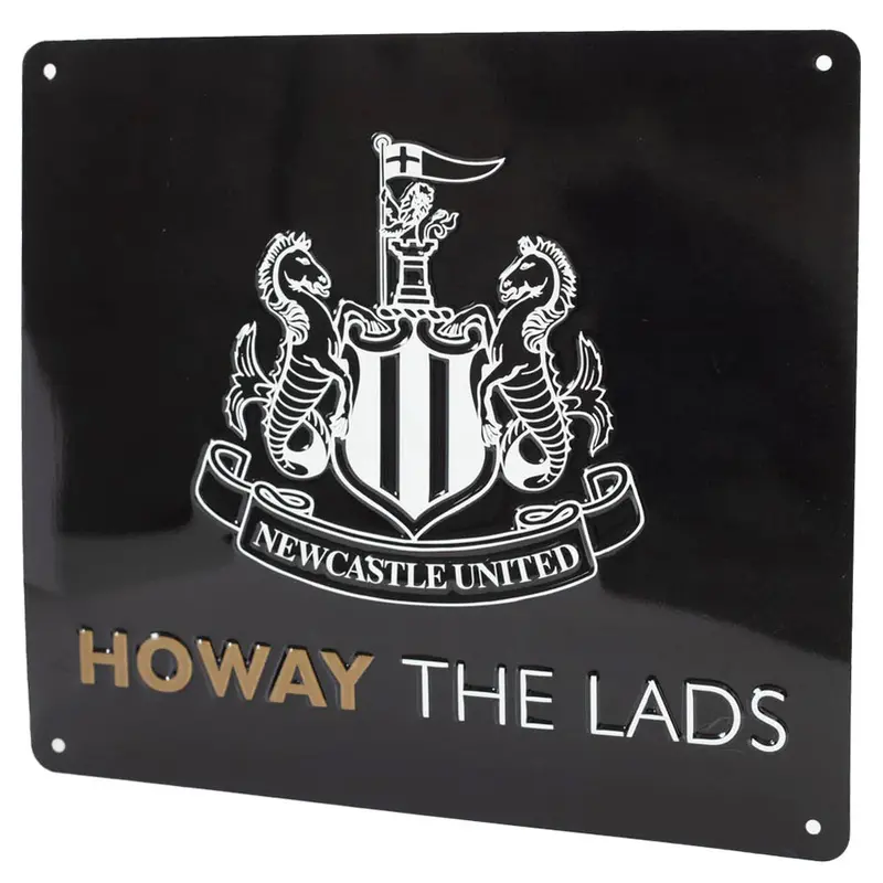 Newcastle United 'Howay The Lads' Tunnel Wall Sign – Black 1