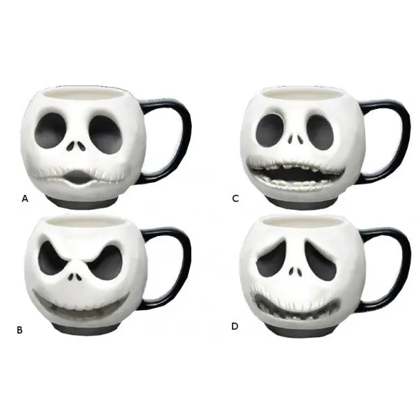 Nightmare Before Christmas Jack Expressions 4-Piece Mug Set 1