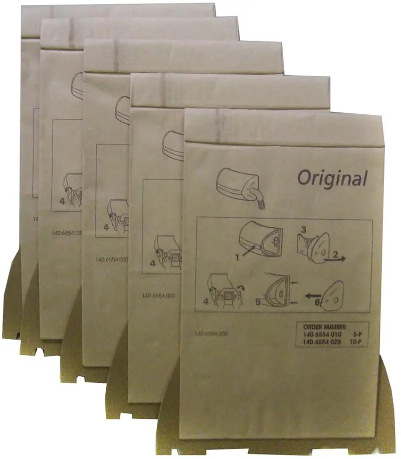 Nilfisk Uz 964 Paper Dust Bags – 5-Pack For Commercial Vacuum Systems 1