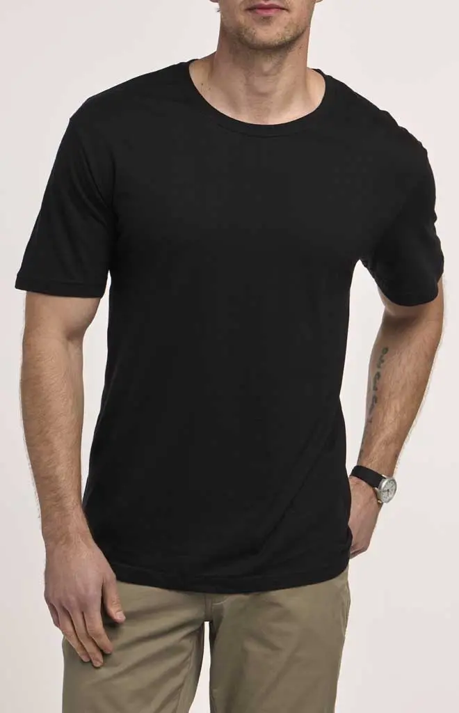 Noize Lightweight Knit Short-Sleeve Crew T-Shirt 1