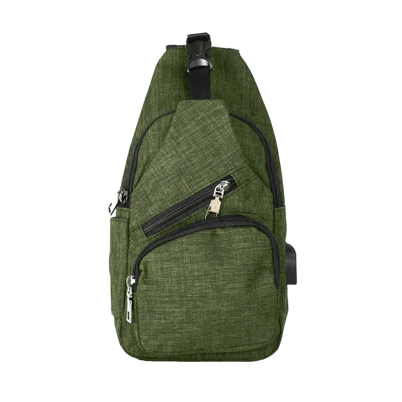 Nupouch Anti-Theft Daypack – Olive Green Travel Backpack 1