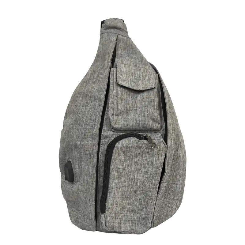 Nupouch Soho Collection Gray Anti-Theft Backpack – Compact Travel Rucksack 1