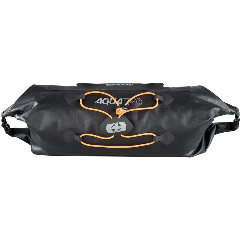 Oxford Aqua Evo Adventure Handlebar Bag – Black, Weatherproof Bike Storage 1