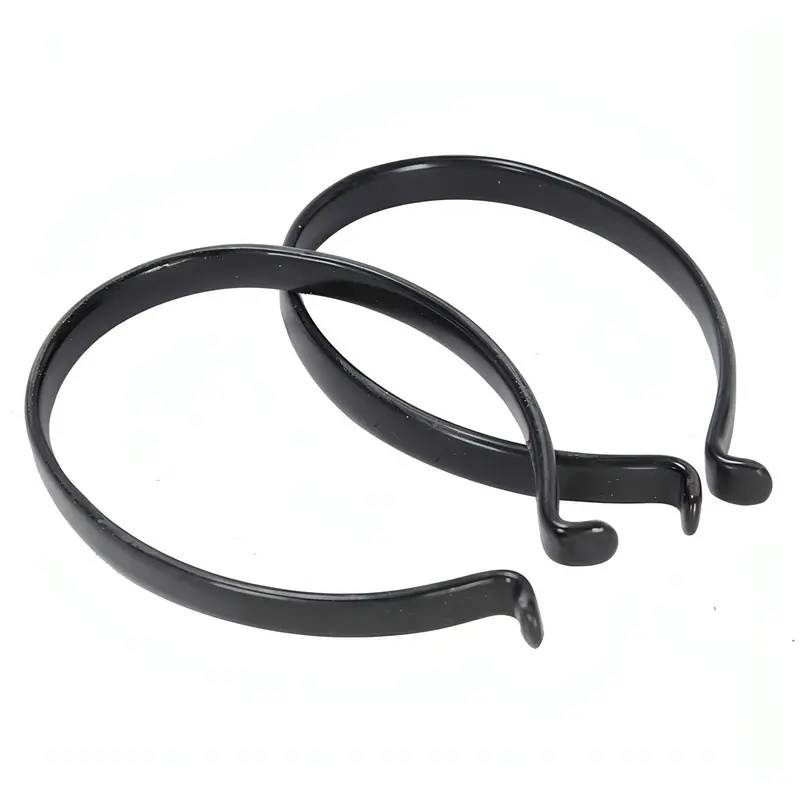 Oxford Pvc-Coated Trouser Clips – Secure Pant-To-Pedal Attachment, Black 1