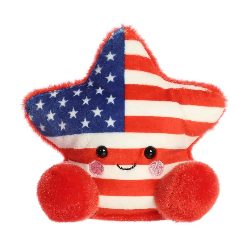 Palm Pals Patriotic Star Plush – 5-Inch Soft-Stuffed Americana Figure 1