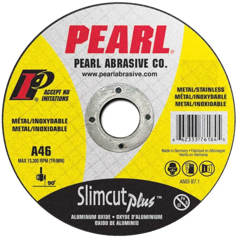 Pearl Abrasive 6" × .045" × 7/8" Slimcut Plus Cut-Off Wheel 1