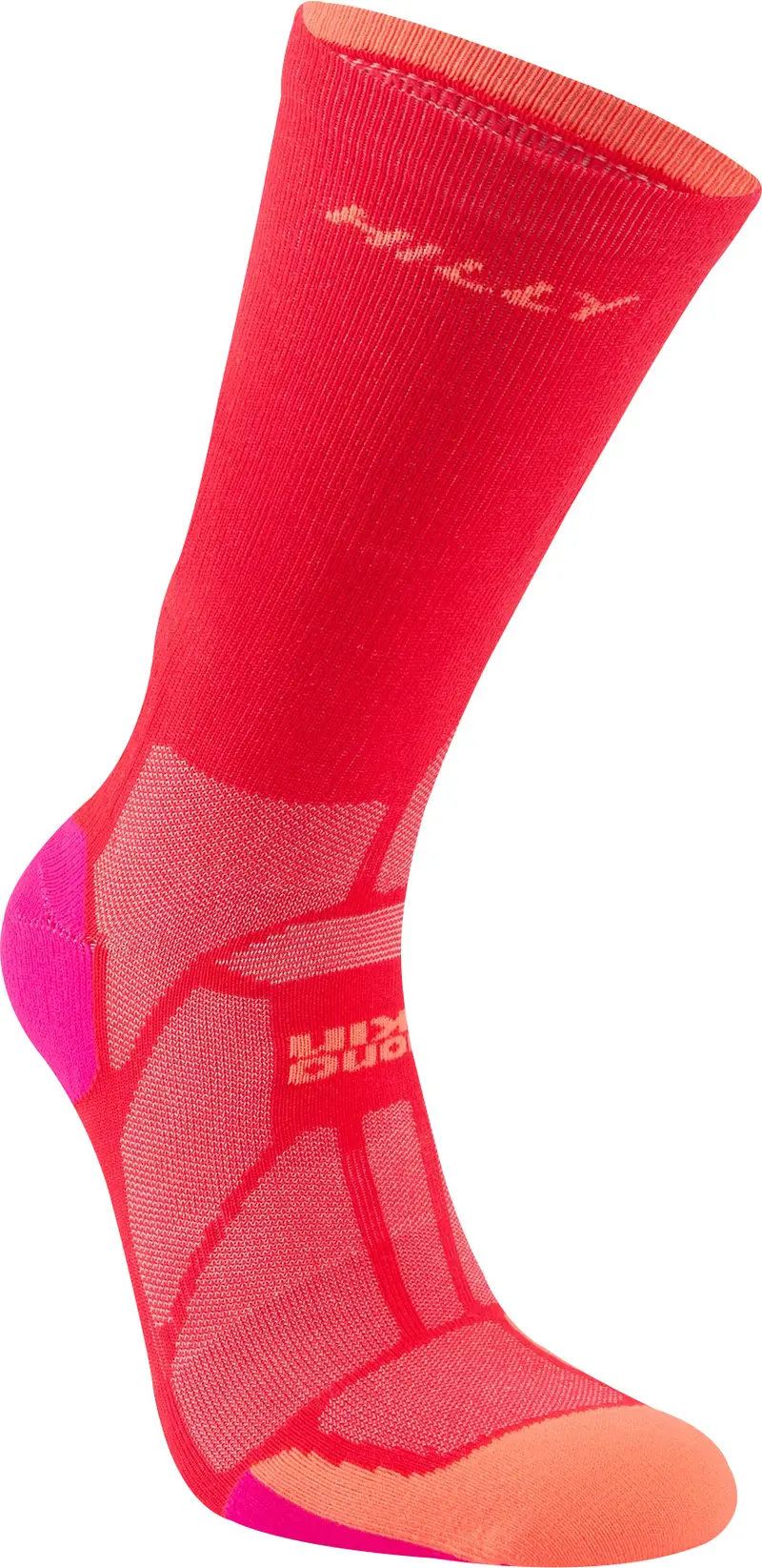 Pink Hilly Marathon Fresh Crew Running Socks For Long-Distance Comfort 1
