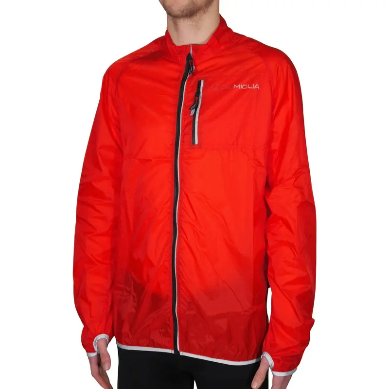 Piu Miglia Rimini Men’S Waterproof Cycling Rain Jacket – Red 1