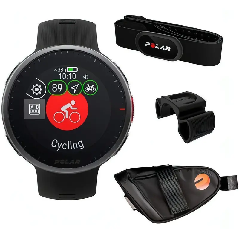 Polar Vantage V2 Gps Multisport Watch With Heart Rate Monitor – Cycling Bundle, Black 1