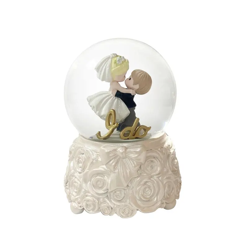 Precious Moments Musical Water Globe: 'I Do Today, Tomorrow, Always' Bride & Groom Theme 1