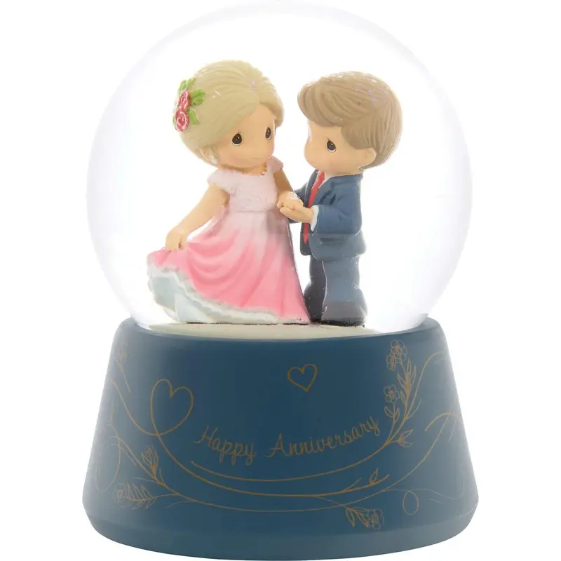 Precious Moments Musical Water Globe – 'You Make Life Beautiful' Anniversary Keepsake 1