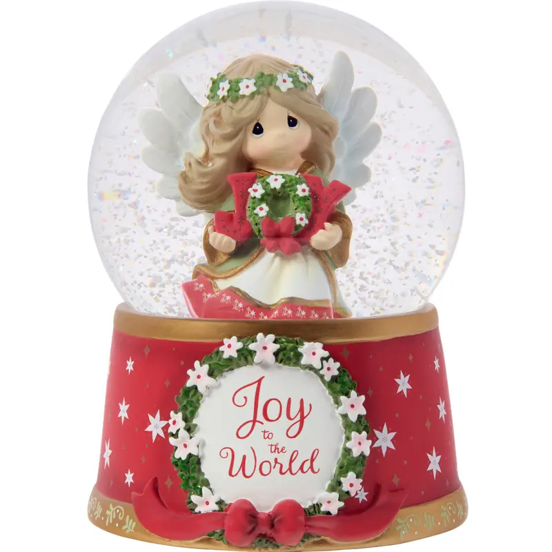 Precious Moments Wind-Up Musical Snow Globe: 'Joy To The World' 1