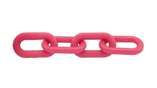 Punch-Style 1.5" (6Mm) Plastic Chain – 50-Foot Safety Roll 1