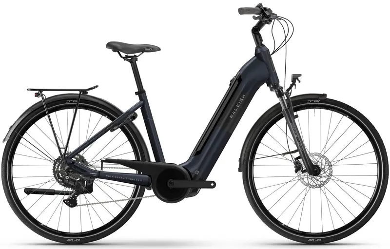 Raleigh Motus Low-Step Electric Hybrid Bike (2026 Model) In Nightblue Gloss 1