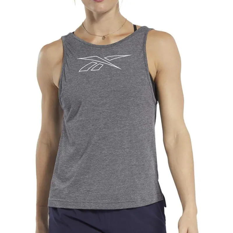 Reebok Activchill + Cotton Women'S Sleeveless Training Tank – Grey 1