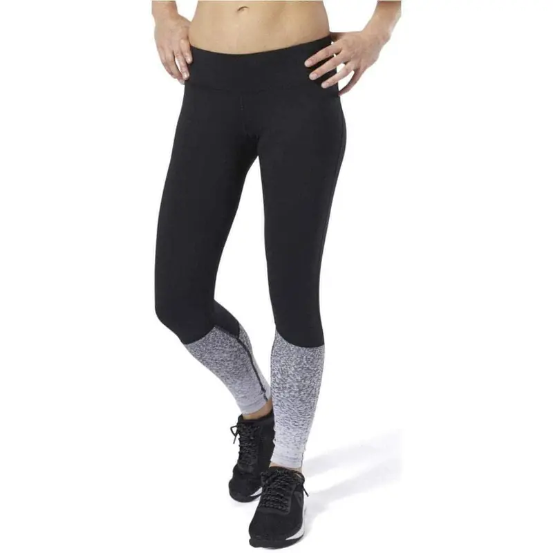 Reebok Lux Fade Women’S Full-Length Training Tights – Black 1