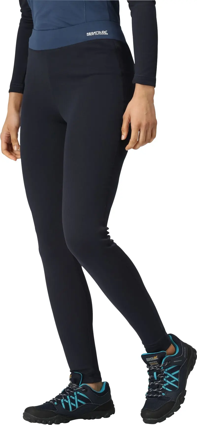 Regatta Bampton Women'S Merino-Blend Long Baselayer Tights – Navy 1