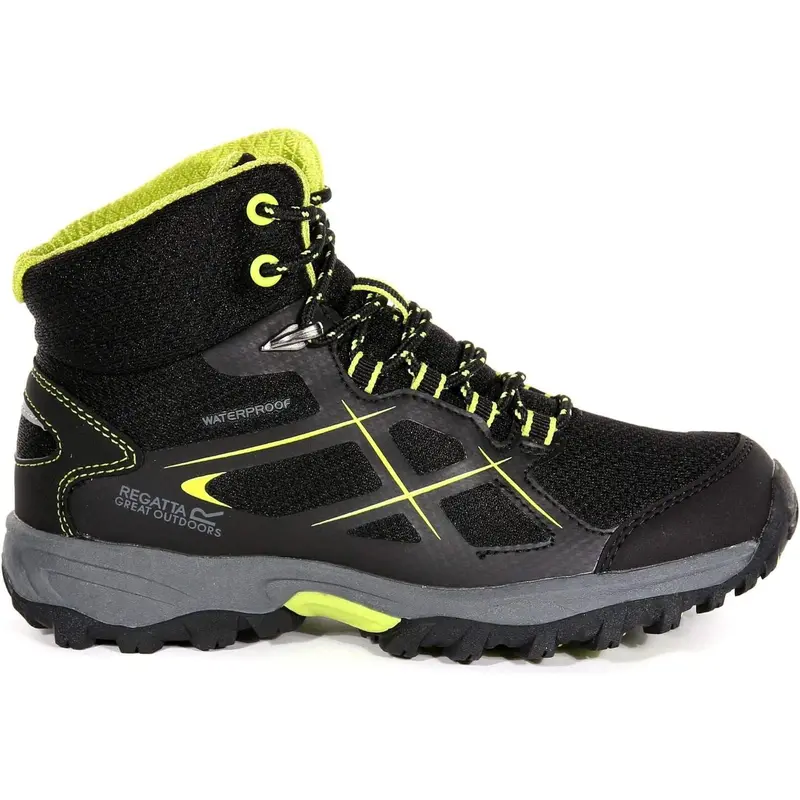 Regatta Kota Mid Youth Waterproof Walking Boots – Matte Black 1