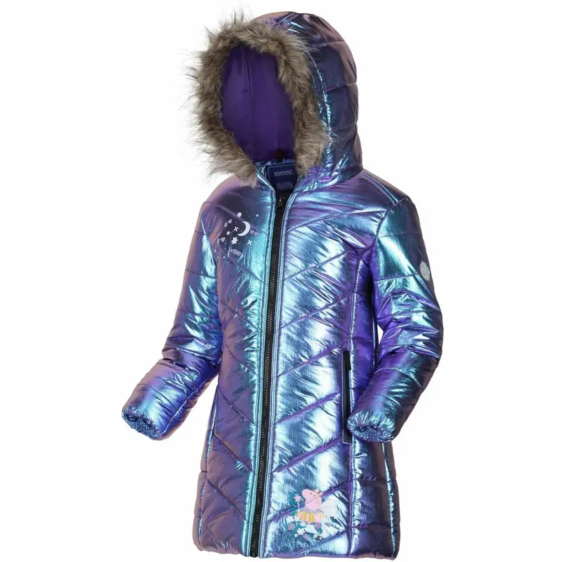 Regatta Peppa Pig Kids' Padded Jacket – Violet Purple 1