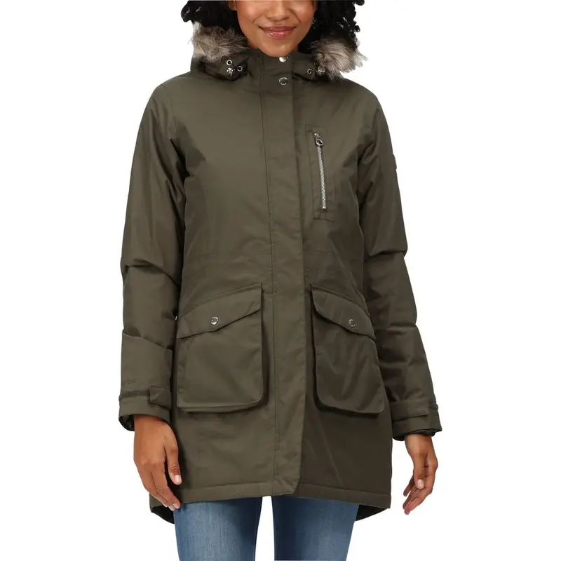 Regatta Serleena Women'S Waterproof Insulated Jacket – Green 1