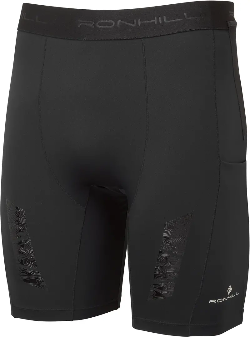 Ronhill All Terrain 8" Stretch Men'S Running Tights – Black Technical Legwear 1