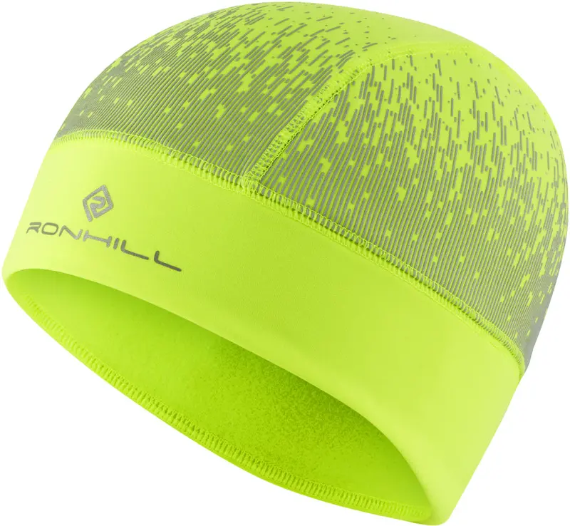 Ronhill Yellow Reflective Running Beanie – All-Season Visibility Cap 1