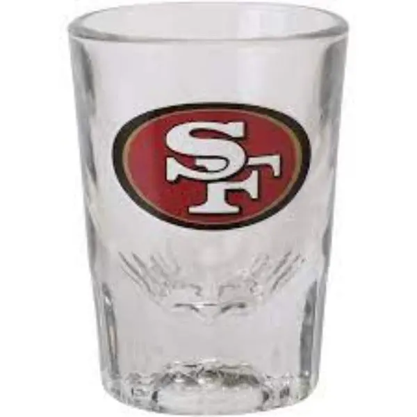 San Francisco 49Ers Nfl Shot Glass – 2 Oz Fluted Team Spirit Glass 1