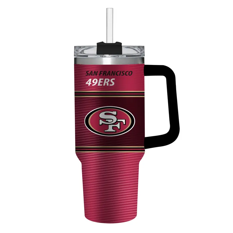 San Francisco 49Ers Stainless Steel 40 Oz Tall Tumbler – Nfl Licensed Drinkware 1