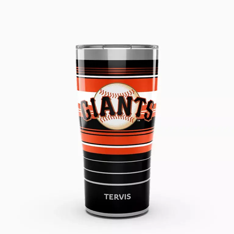 San Francisco Giants Mlb Hype Stripes Tumbler – 20 Oz Stainless Steel Insulated Drinkware 1