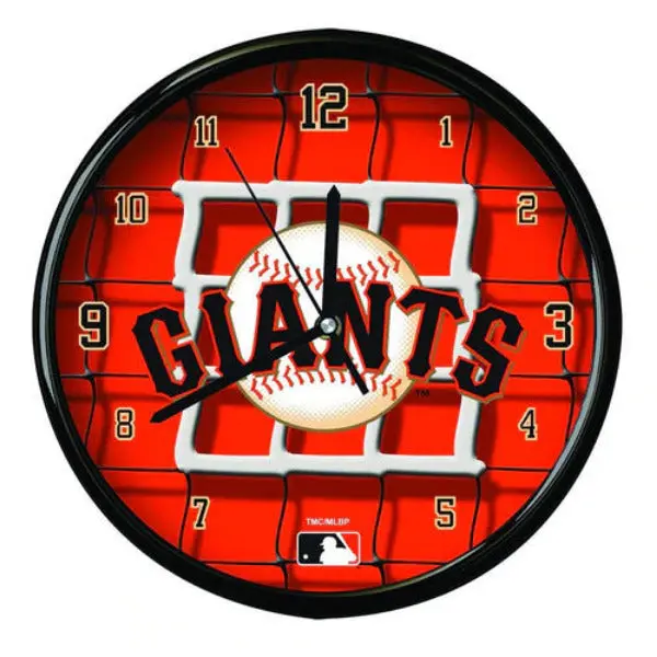 San Francisco Giants Mlb Net Clock – Official Team Wall Decor 1