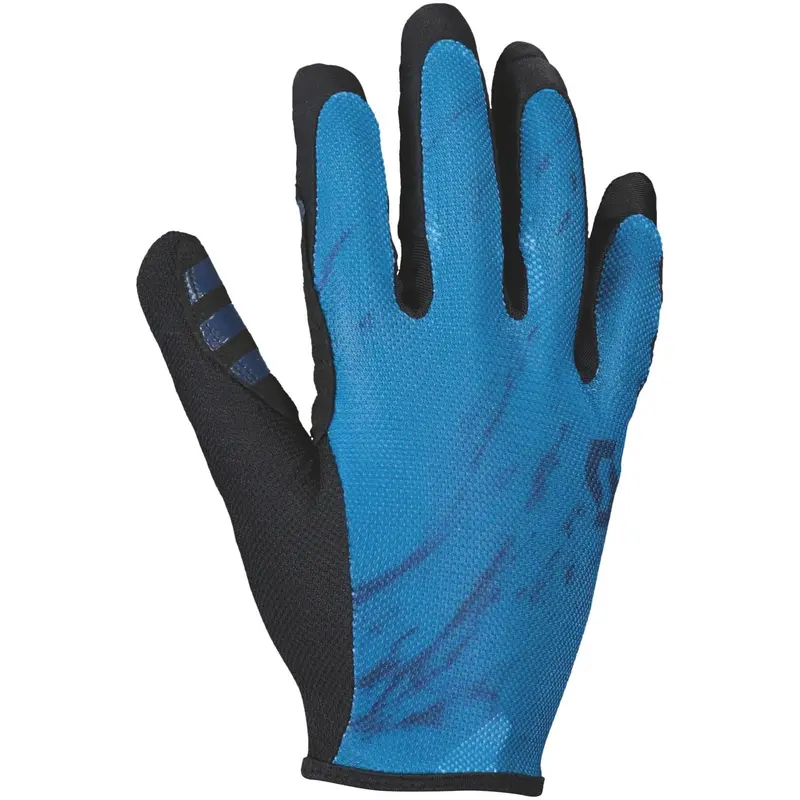 Scott Traction Full-Finger Mountain Bike Gloves – Blue 1
