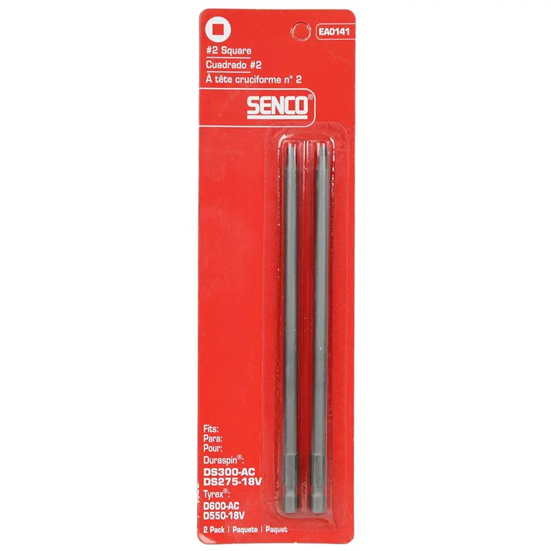 Senco Duraspin #2 Square Drive Bits – Premium Auto-Feed Compatible 1