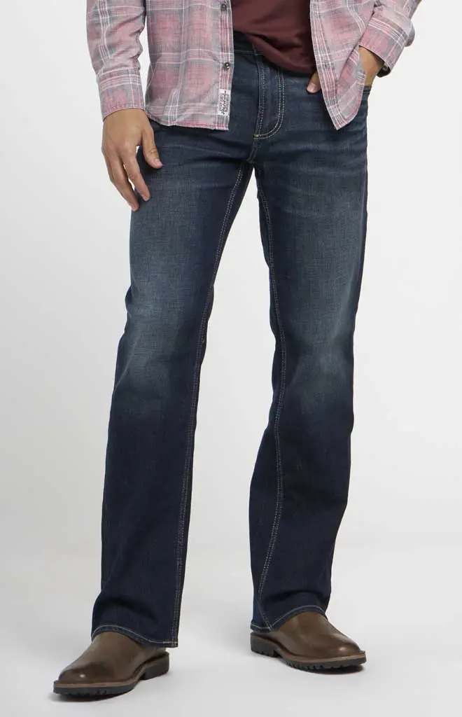 Silver Jeans Co. Zac Relaxed Straight-Leg Heritage Luxe Jeans 1
