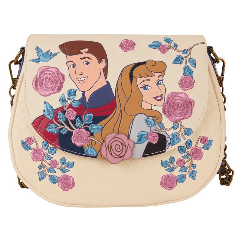 Sleeping Beauty Floral Crossbody Bag – Aurora & Phillip Themed Loungefly Accessory 1