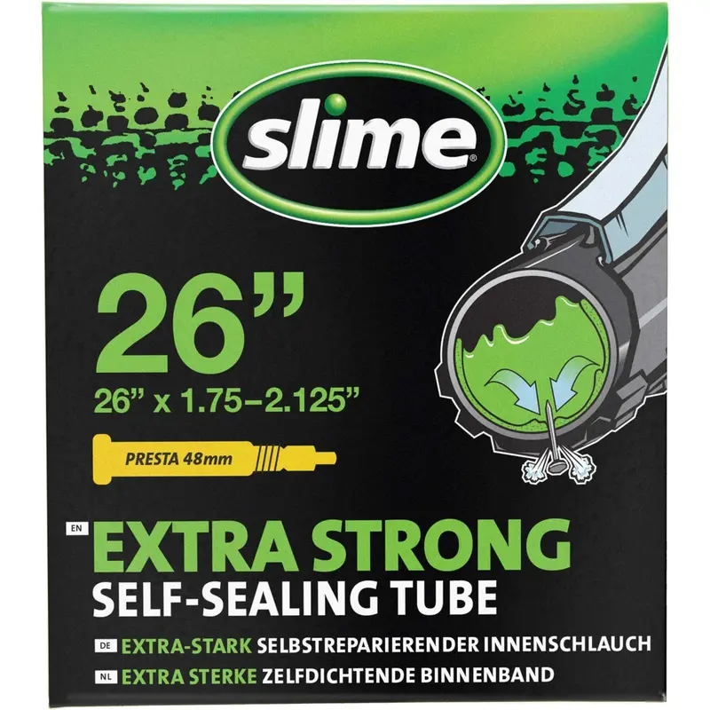 Slime Smart Self-Sealing Inner Tube – 26" X 1.75–2.125", Presta Valve 1