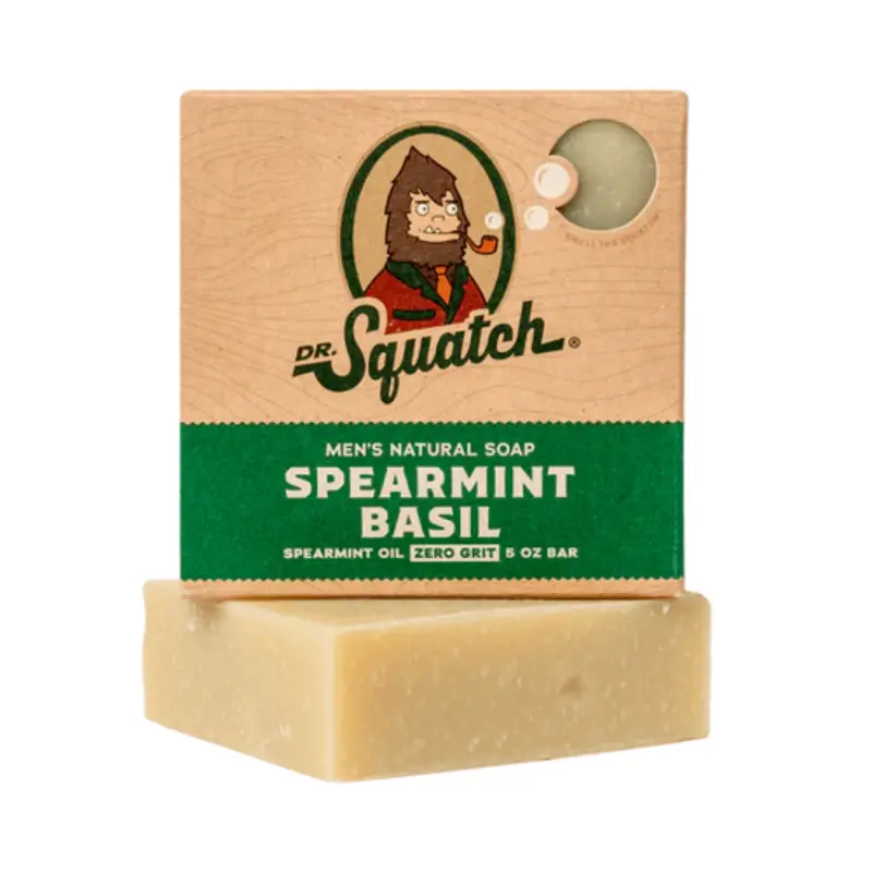 Spearmint Basil All-Natural Bar Soap By Dr. Squatch For Men – 1.39 Oz 1
