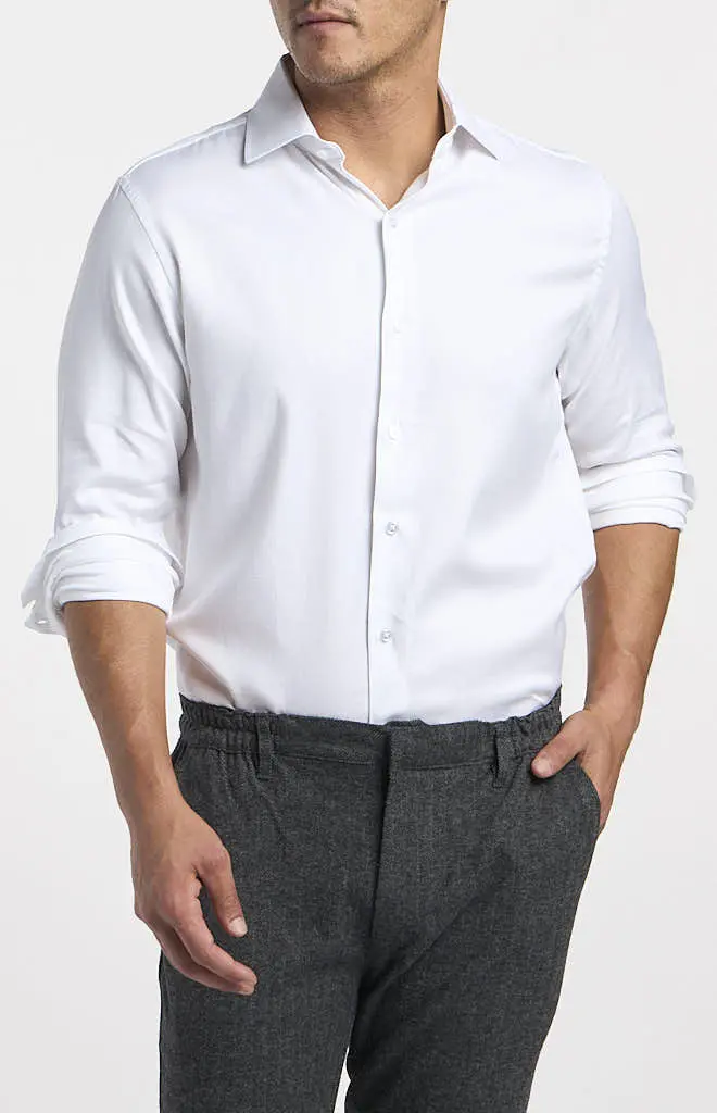 Stacy Adams Cotton Twill Dress Shirt – Non-Iron Business Shirt 1