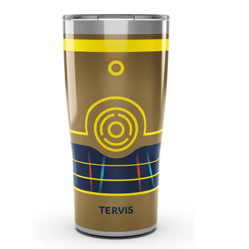 Star Wars C-3Po Stainless Steel 20 Oz Tervis Tumbler With Slider Lid 1