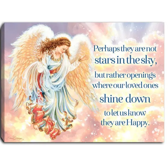Stars In The Sky Memorial Canvas – 8X6 Inch Lighted Remembrance Art 1