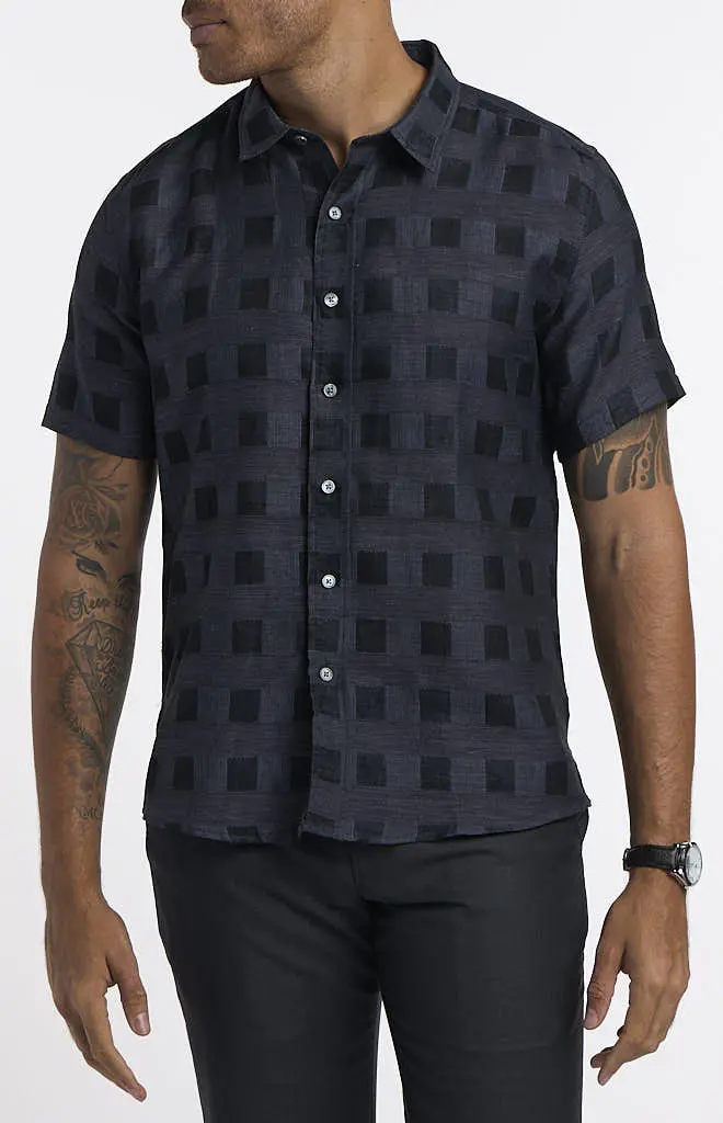 Stitch Note Classic Short-Sleeve Shirt – Casual Cotton Poplin 1