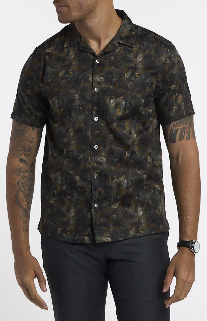 Stitch Note Vacation Shirt – Short-Sleeve Resort Wear 1