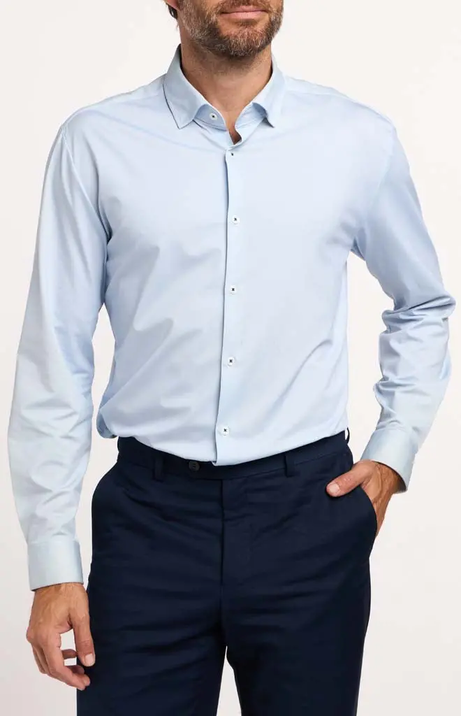 Stone Rose Techno-Stretch Long-Sleeve Shirt 1