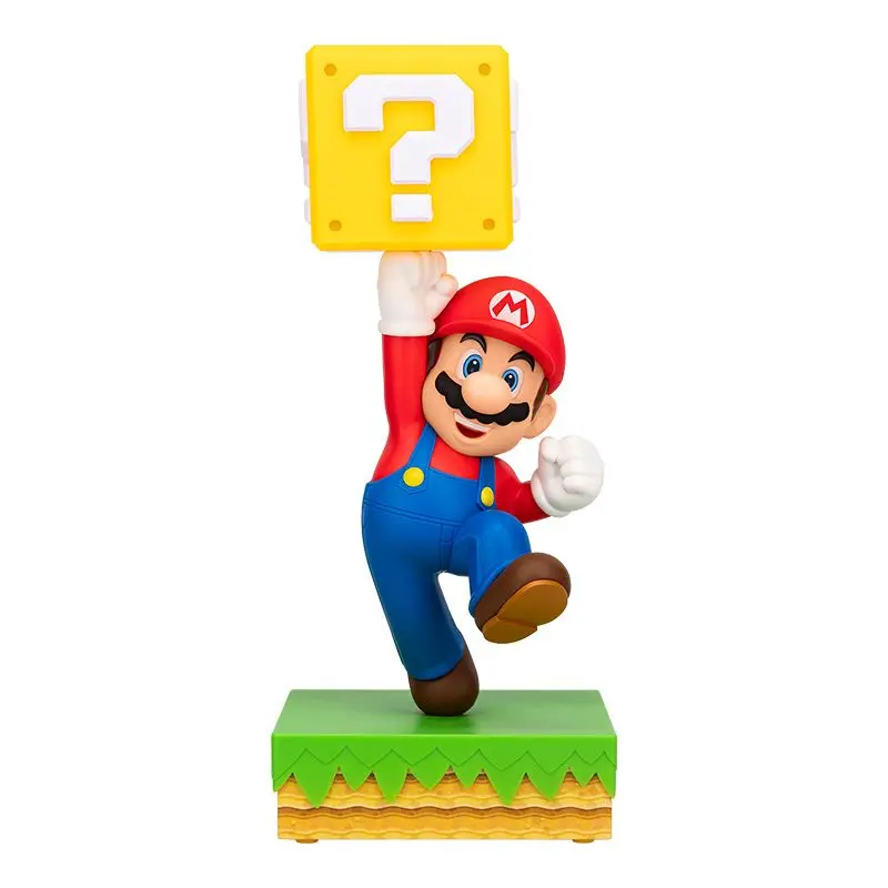 Super Mario Question Block Diorama Desk Lamp – 13.8-Inch Yellow Block Light 1