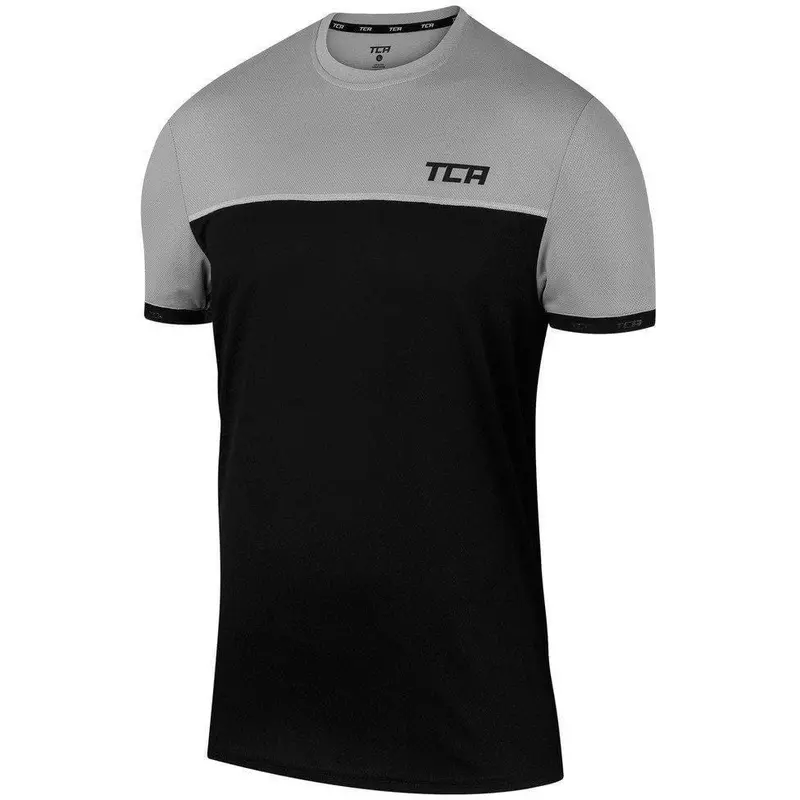 Tca Aeron Junior Short Sleeve Black Running Top For Kids 1