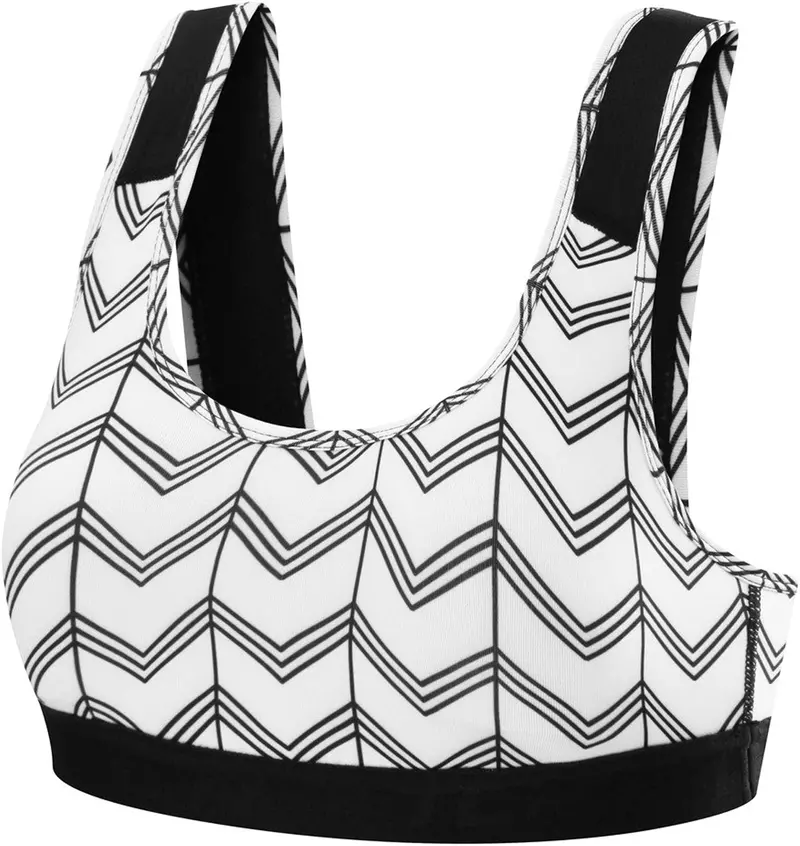 Tca Impulse Women'S Printed Sports Bra – White 1
